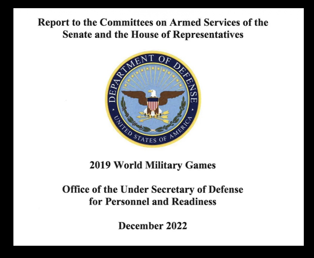 The Department of Defense 2019 World Military Games Report does not provide evidence of early spread of SARS-CoV-2 or incidence of COVID-19