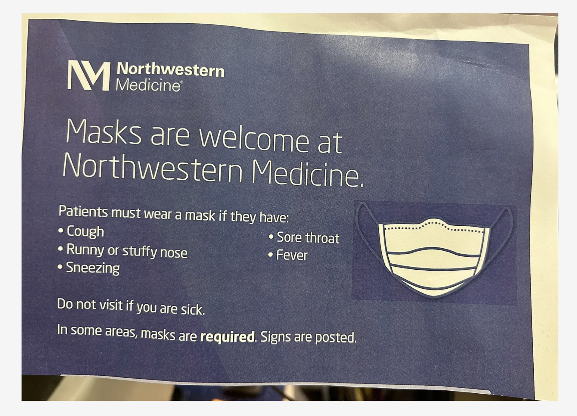 Why can’t Northwestern Medicine let go of symptom-screening and coerced/compelled masking?