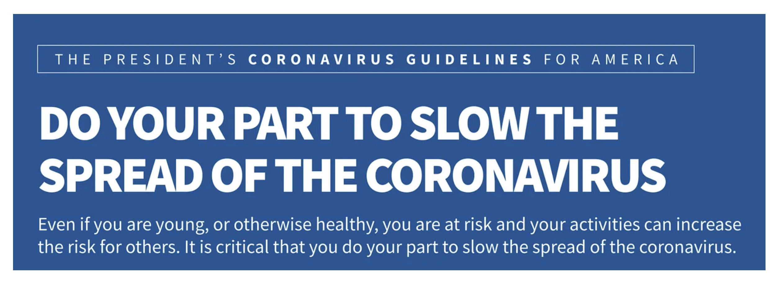Message: The Young and Healthy Are at Risk from COVID-19
