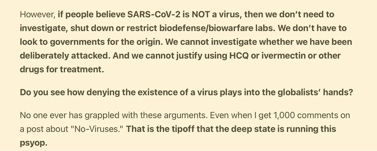 Reactions to Meryl Nass’s perspective on “The No Virus Narrative”