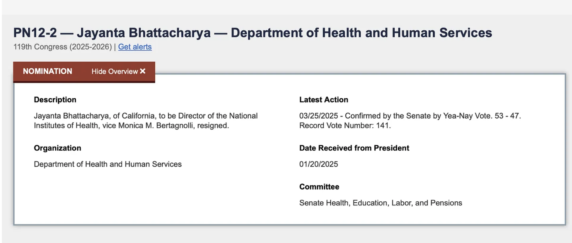 Congratulations, Dr Bhattacharya! [Updated with post-script 16 June 2026]