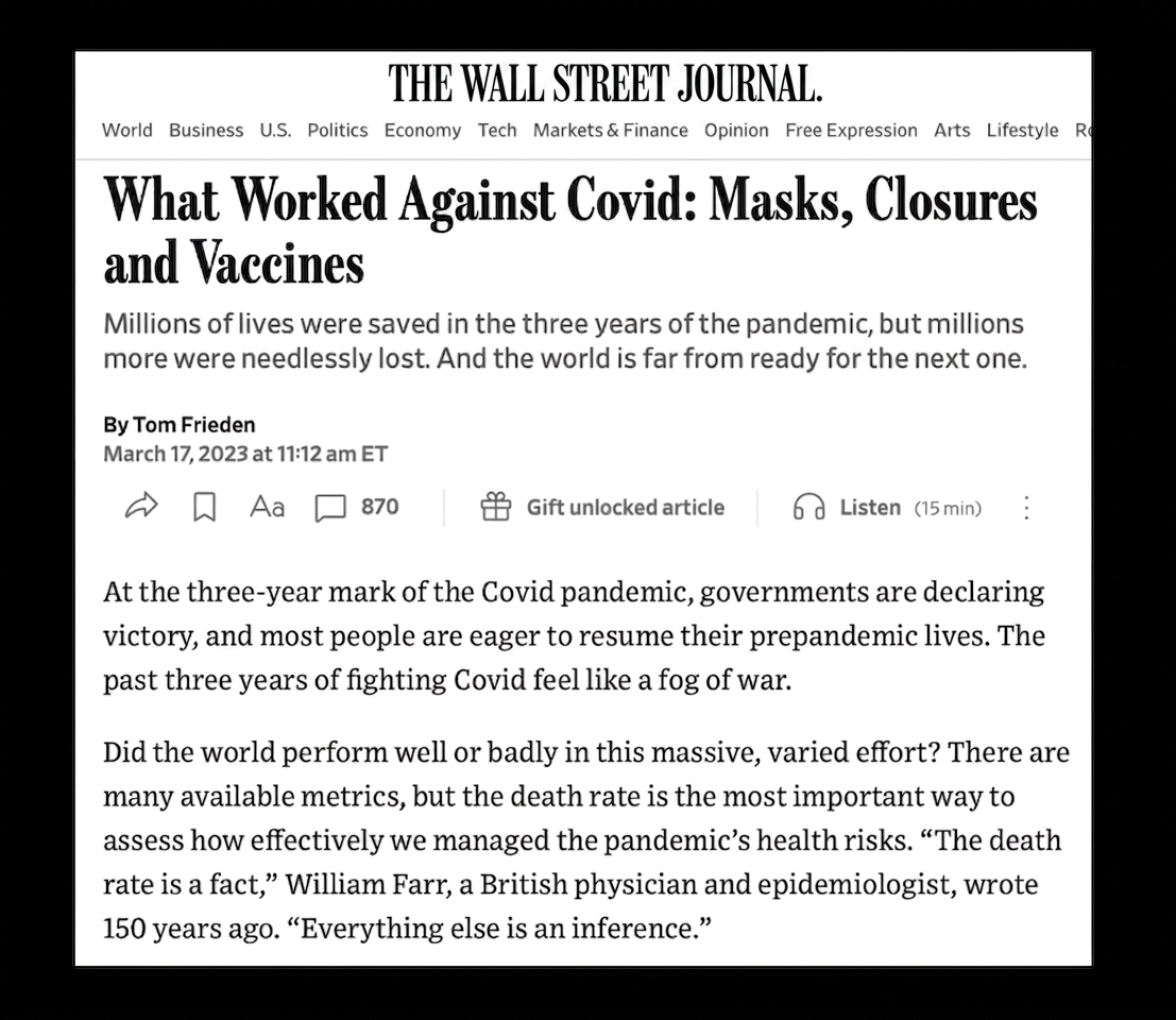 Ex-CDC Director Tom Frieden and New York City’s mass casualty event: What he and The Wall Street Journal got wrong [Archival]
