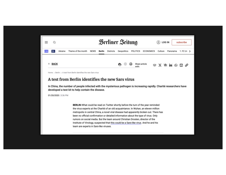A Missing Lede and an Unanswered Inquiry: Berliner Zeitung’s 20 January 2020 Article on the Charité Protocol